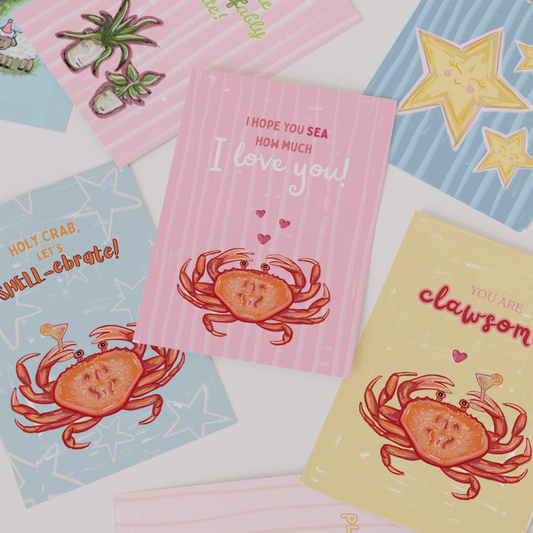 The crab collection - greeting cards