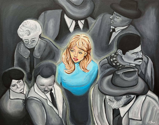 PRINT - "Lady in blue"