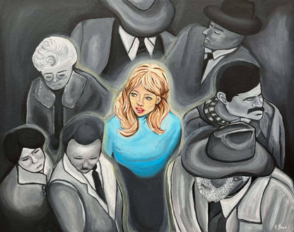 PRINT - "Lady in blue"